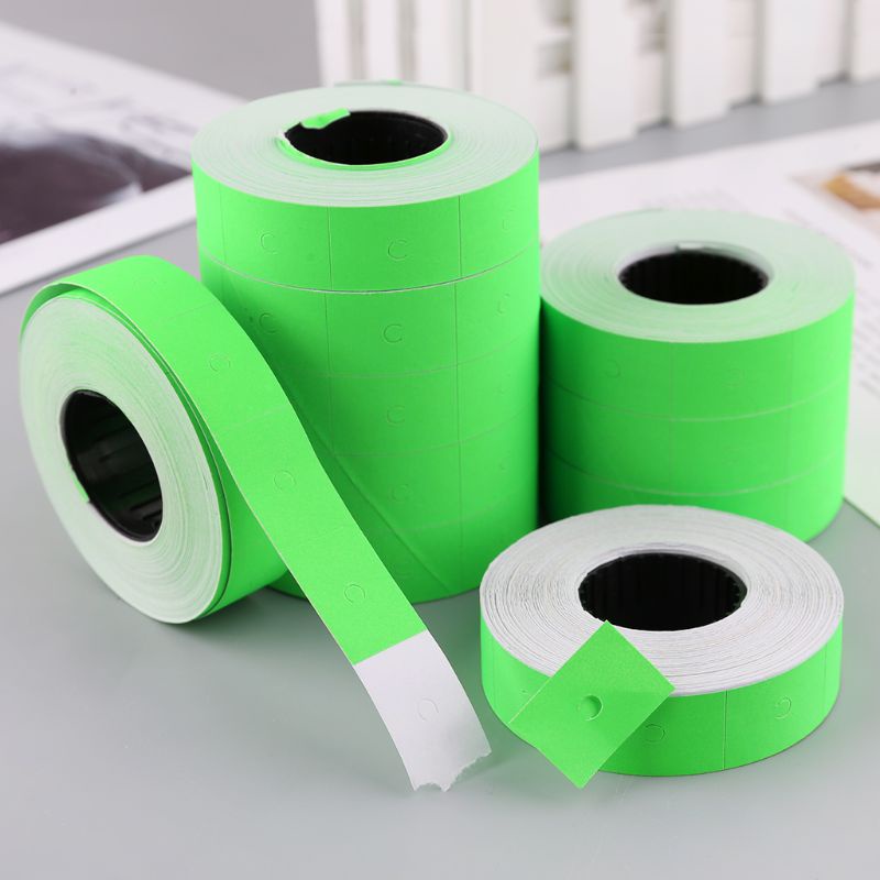 Bộ 10 Cuộn 5000 Miếng Dán Đánh Dấu Hai Hàng Nhiều Màu Sắc