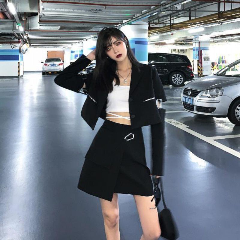 SET BLAZER ÁO CROP + VÁY NGẮN cá tính ( ꈍᴗꈍ) | BigBuy360 - bigbuy360.vn