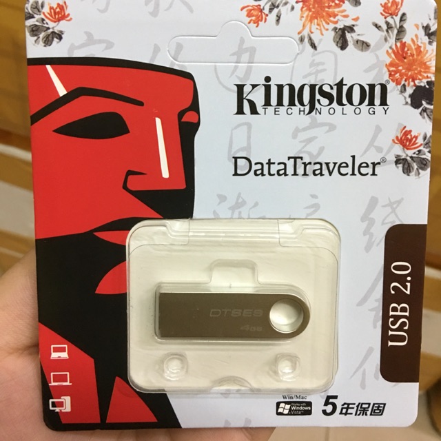 USB 2.0 kingston dung lượng 4GB - hàng chính hãng