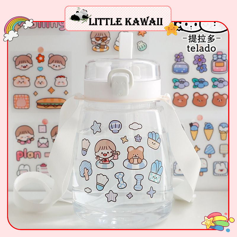Hộp 100 tấm sticker hình dán trang trí dễ thương cute