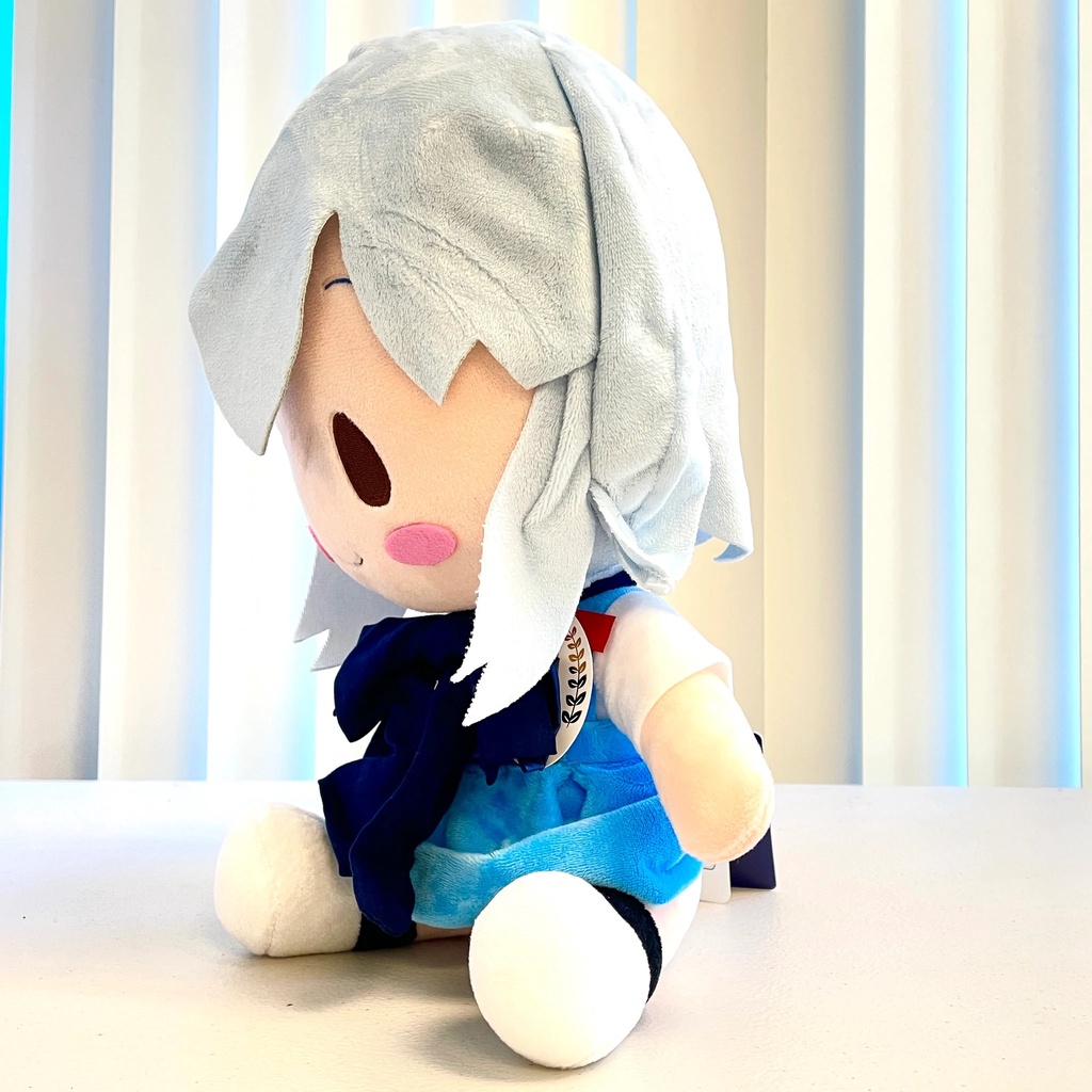 Gấu bông Neon Genesis Evangelion EVA Preciality Jumbo Rei Ayanami Sitting chính hãng Nhật Bản