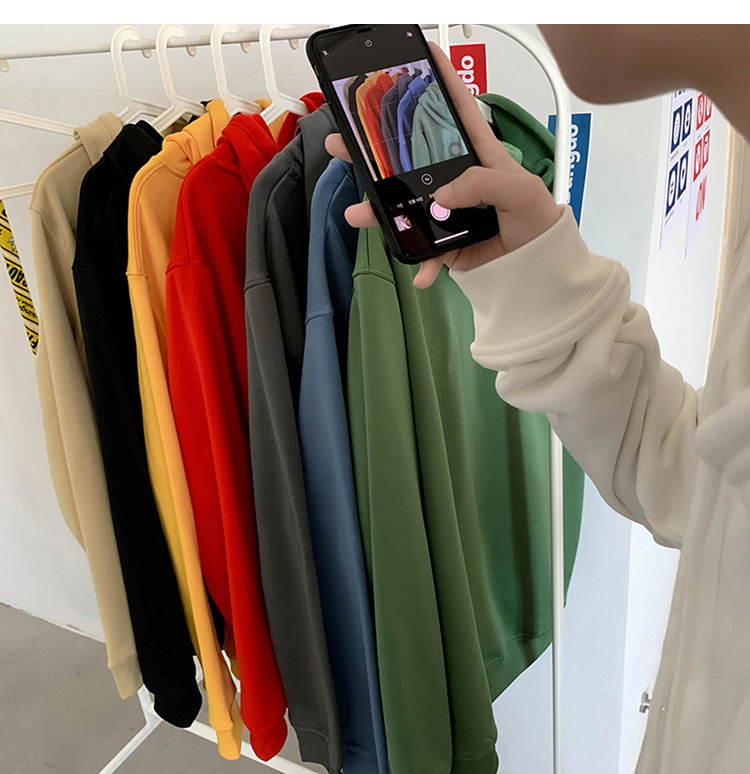 Áo hoodie dài tay cho mùa đông 8 màu tự chọn size M-3XL