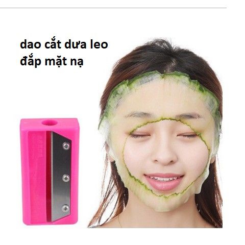 Dao bào dưa leo đắp mặt nạ