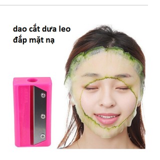 Dao bào dưa leo đắp mặt nạ