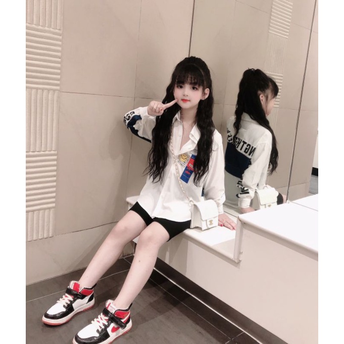 Sét  áo  sơ mi +quần legging