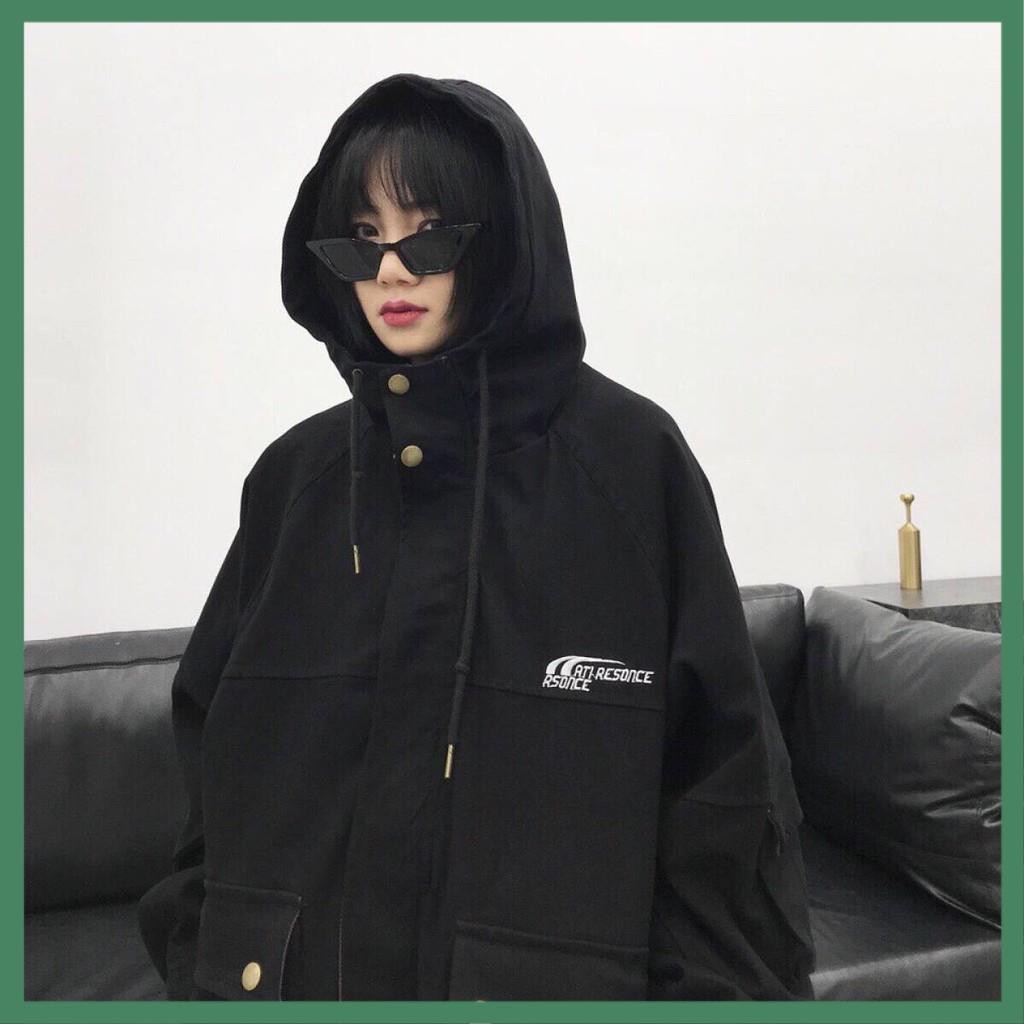 Áo Khoác Kaki Ulzzang Nam Nữ Unisex Form Rộng Dáng Dài Hàn Quốc - La mode