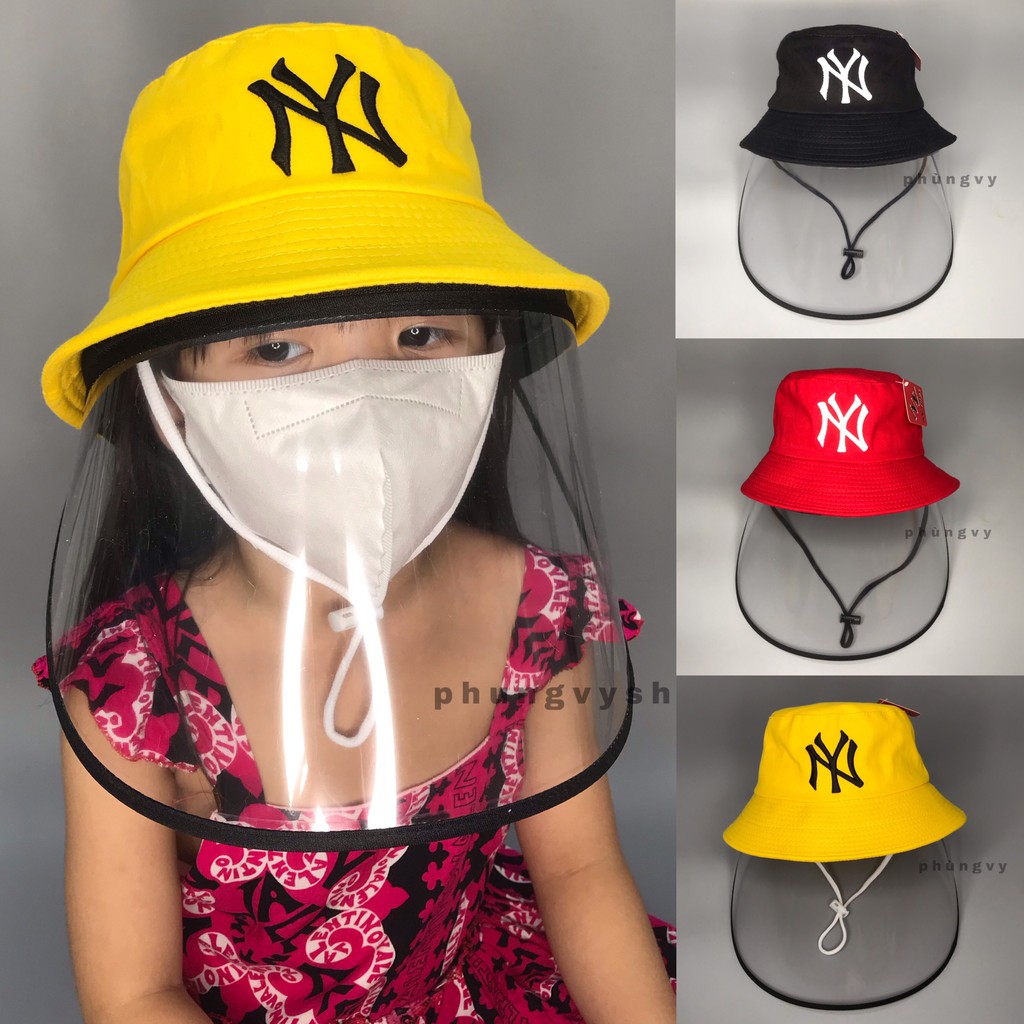 NÓN CHỐNG DỊCH, BỤI- CÓ KHOÁ KÉO- BUCKET CHỮ