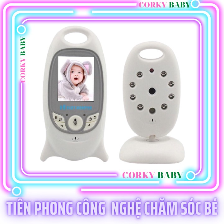 Máy báo khóc Baby monitor không dây- camera giám sát bé yêu, siêu bền gọn, dễ sử dụng mbk01