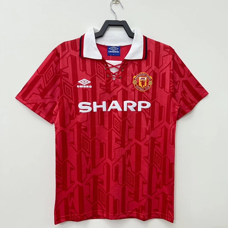 Áo Thun Thể Thao Tay Ngắn 92 / 94 Manchester United Phong Cách retro Cao Cấp
