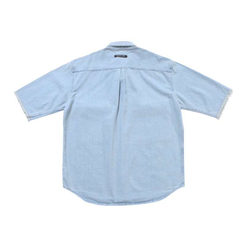 Áo sơ mi Fear Of God blue denim shirt ss20