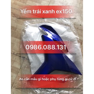 Cánh yếm trái ex150 xanh gp zin chính hãng