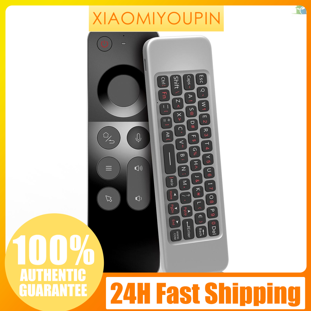 Bàn Phím Không Dây W3 2.4G Điều Khiển Bằng Giọng Nói IR 6 Trục Cảm Biến Chuyển Động Cho TV Thông Minh