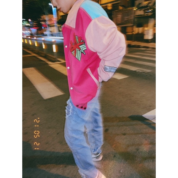 ÁO KHOÁC VARSITY NAM NỮ / THÊU BÔNG XÙ - FORM RỘNG OVERSIZED / AZIERLOCO🚩