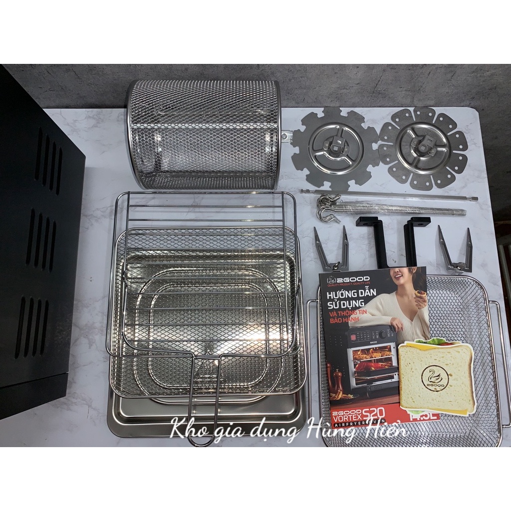 Nồi Chiên Không Dầu 2GOOD Vortex S20 Inox 304 Chống Gỉ Đa Chức Năng Cao Cấp - Hàng Chính Hãng