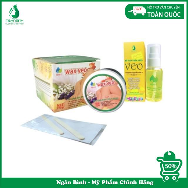 Combo Túi que gỗ phết wax và giấy nhám wax lông,dụng cụ triệt lông tại nhà