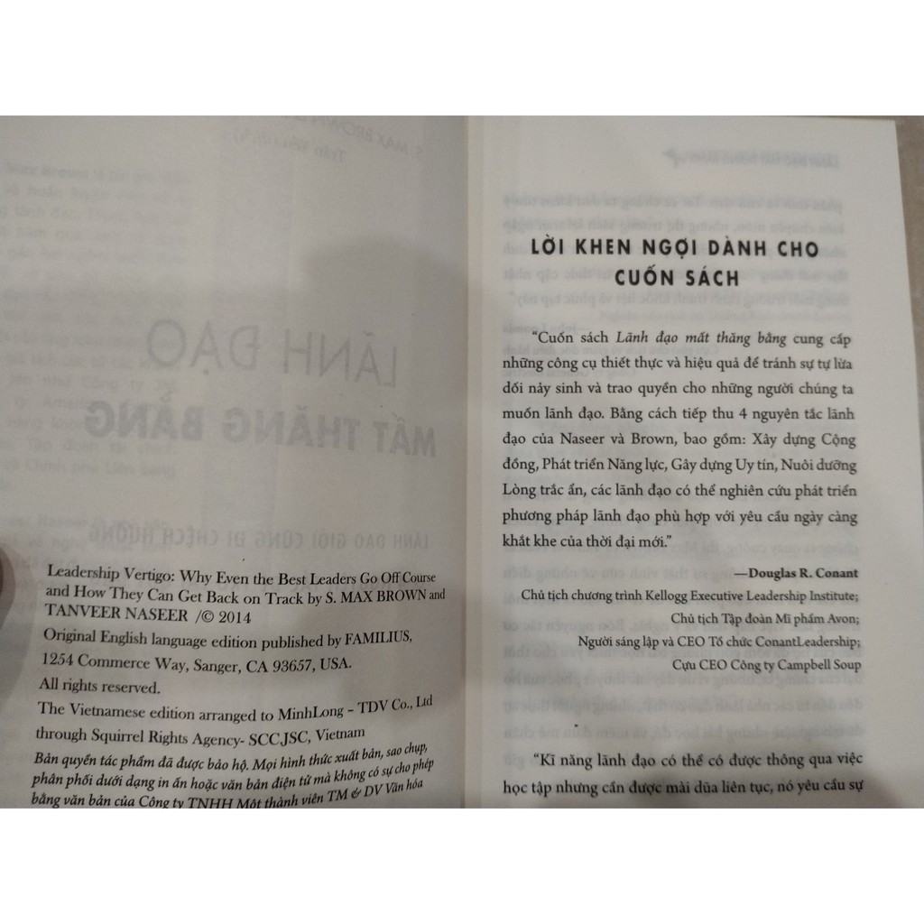 Sách - Lãnh đạo mất thăng bằng