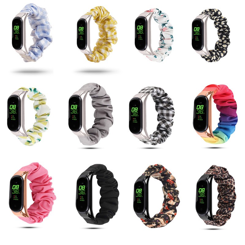 Dây Cao Su Co Giãn Thay Thế Cho Vòng Đeo Tay Thông Minh Xiaomi Miband 3 / 4 / 5