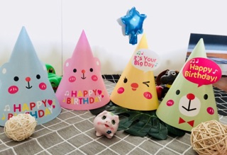 Mũ sinh nhật nhiều hình cho bé