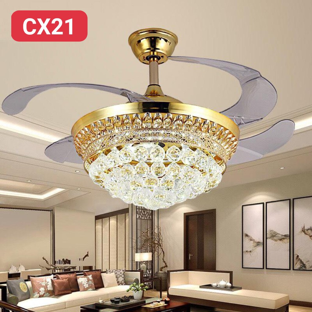 Quạt Trần Động Cơ Công Xuất 90W Tiết Kiệm Điện, Có Đèn LED, Có Điều Từ XaTặng Móc Cao su treo quạt   [Bảo Hành 5 Năm]