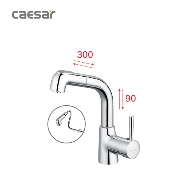 Vòi Lavabo Cao Nóng Lạnh - B900CU CAESAR