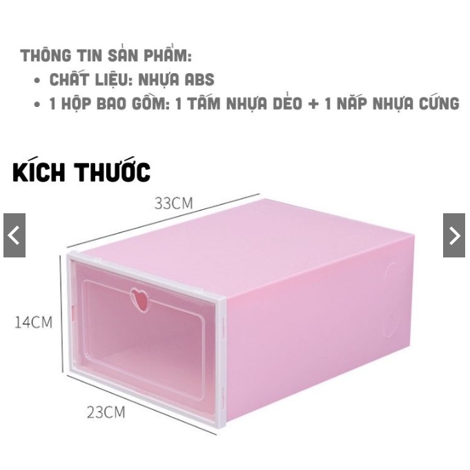 Hộp Đựng Giày Dép Lắp Ghép Thông Minh Tủ Sắp Xếp Giày Nắp Nhựa Cứng Lắp Ráp Tiện Lợi