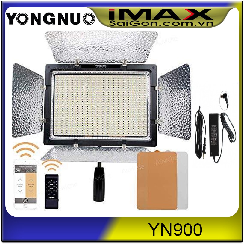 COMBO Đèn led Yongnuo YN900+ ADAPTER