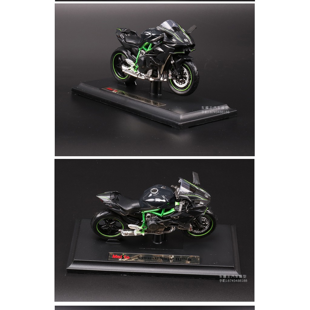 Mô Hình Xe Mô Tô Kawasaki H2R Bằng Hợp Kim Tỉ Lệ 1: 18