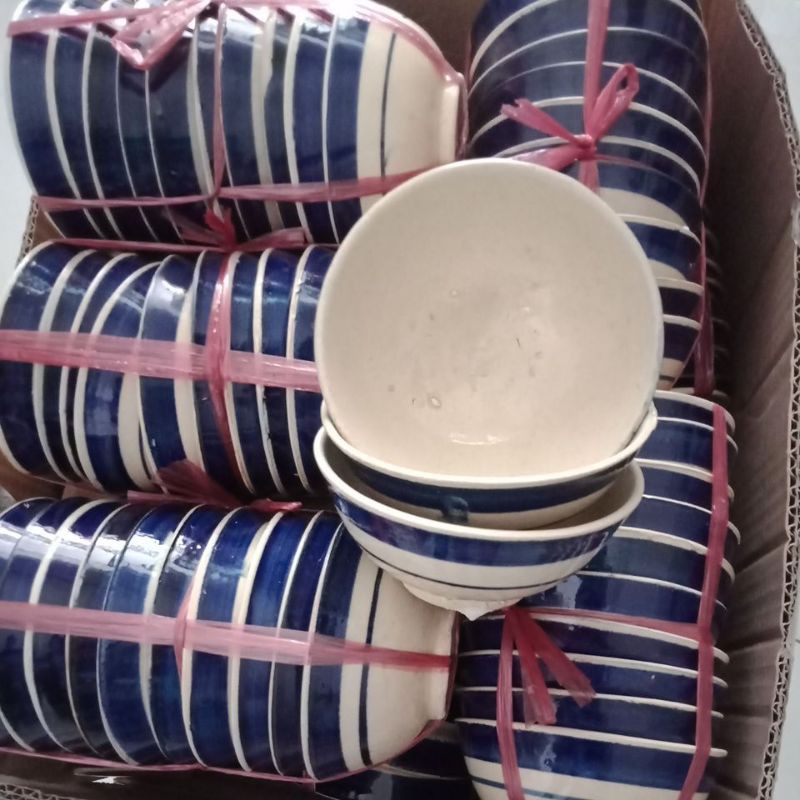 Combo 10 Chén Đá Chỉ Xanh  Hàng đá nên thô nên xem video suy nghĩ trước khi đặt.