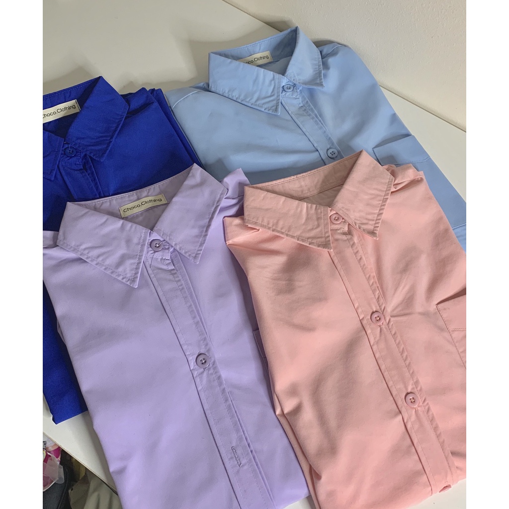 (Hàng có sẵn) Áo somi boyfriend nữ form rộng cá tính.