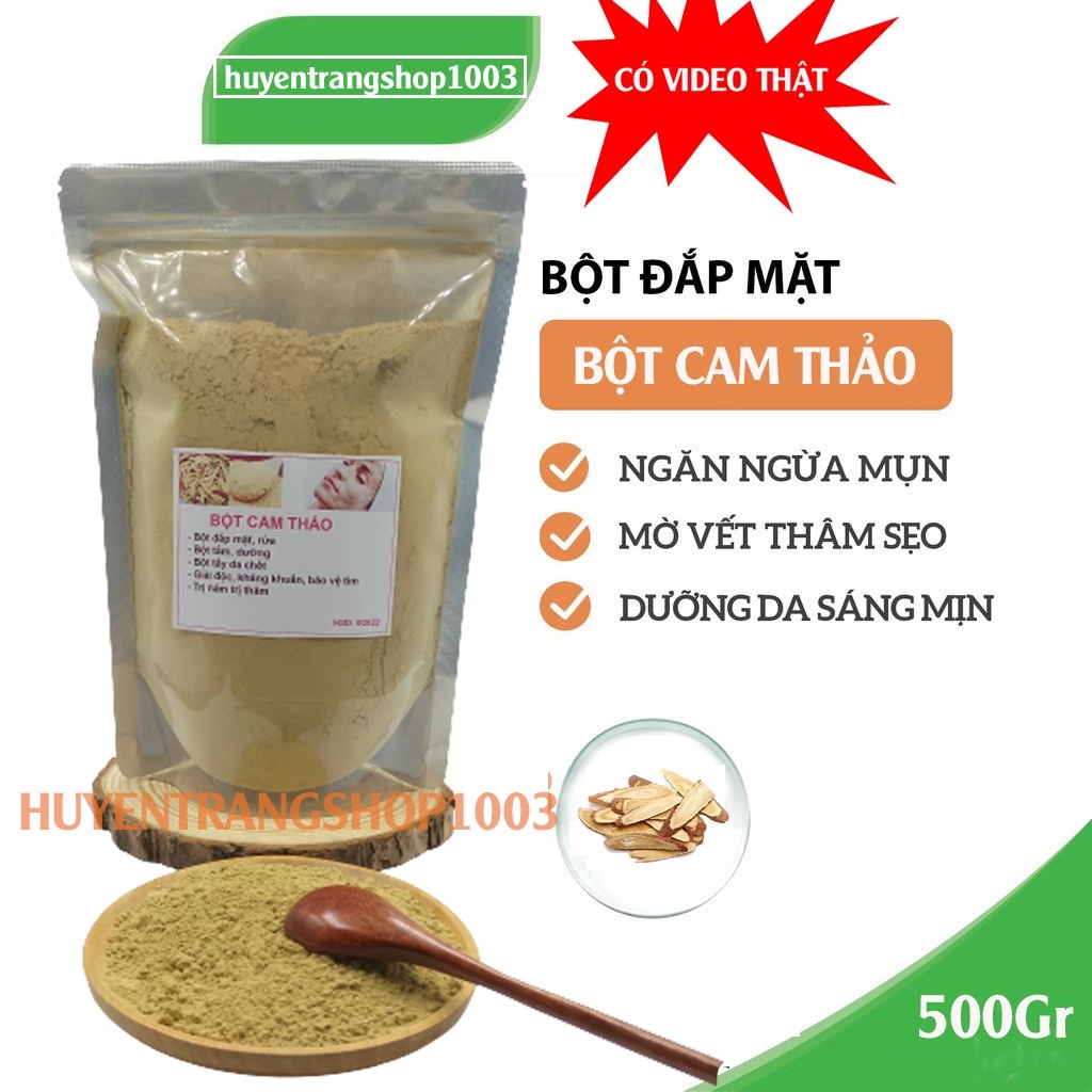 500Gr bột cam thảo nguyên chất handmade có giấy VSATTP