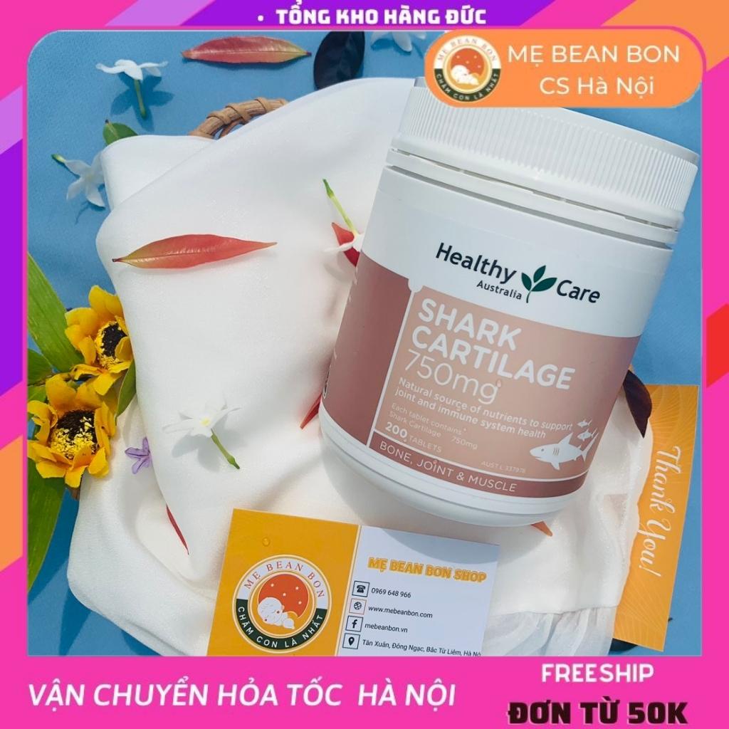 Sụn vi cá mập úc Healthy Care Shark Cartilage 750mg 200 viên hỗ trợ xương khớp cho người lớn trên 18 tuổi - Mẹ bean bon