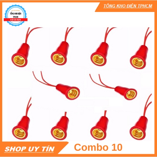 ⚡Combo 10 Đui đèn Nhựa E14 đui treo trang trí⚡