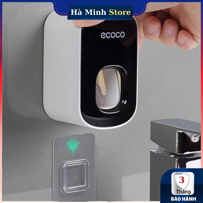 Nhả Kem Đánh Răng ECOCO Đơn Nhỏ Gọn, Nhả Kem Đánh Răng Tự Động, Dễ Dàng Tháo Lắp, Miếng Dán Chắc Chắn Chụi Lực 5kg