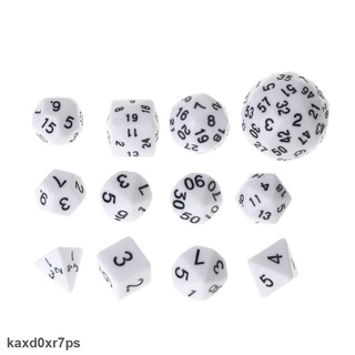 Genuine set 12 xúc xắc đa diện d4 d6 d8 d10 d12 d20 d24 d30 d60 dungeons