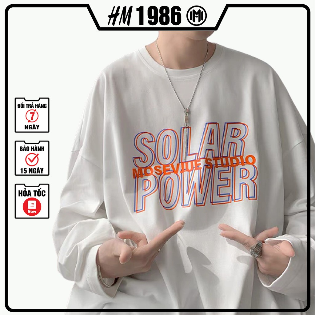 Áo thun tay dài wind, áo phông dài tay nam nữ form rộng unisex oversize HoangYenShopxyz