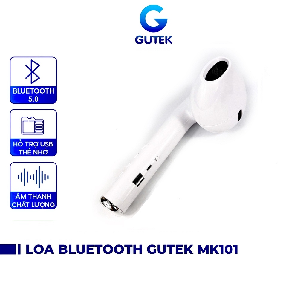 Loa Bluetooth Cầm Tay Nghe Nhạc Không Dây Hình Tai Nghe Khổng Lồ Gutek MK101