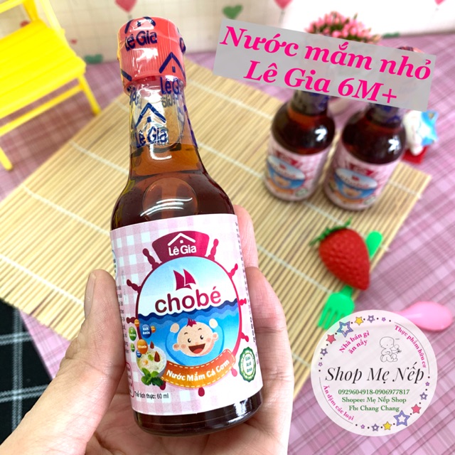 Nước mắm Lê Gia 60ml cho bé ăn dặm