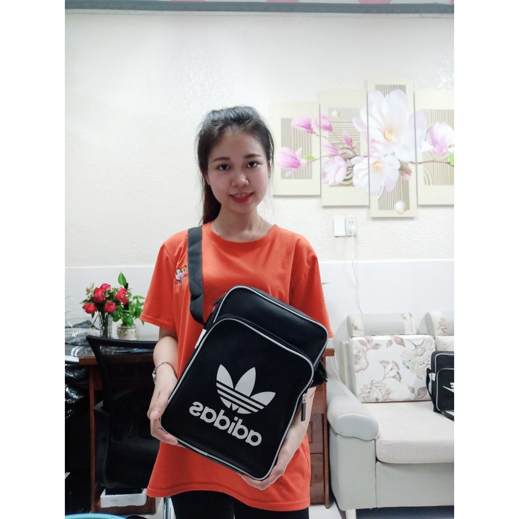 SALE HẾT MẪU - Túi đeo chéo 2 ngăn in hình nam nữ đều đeo được