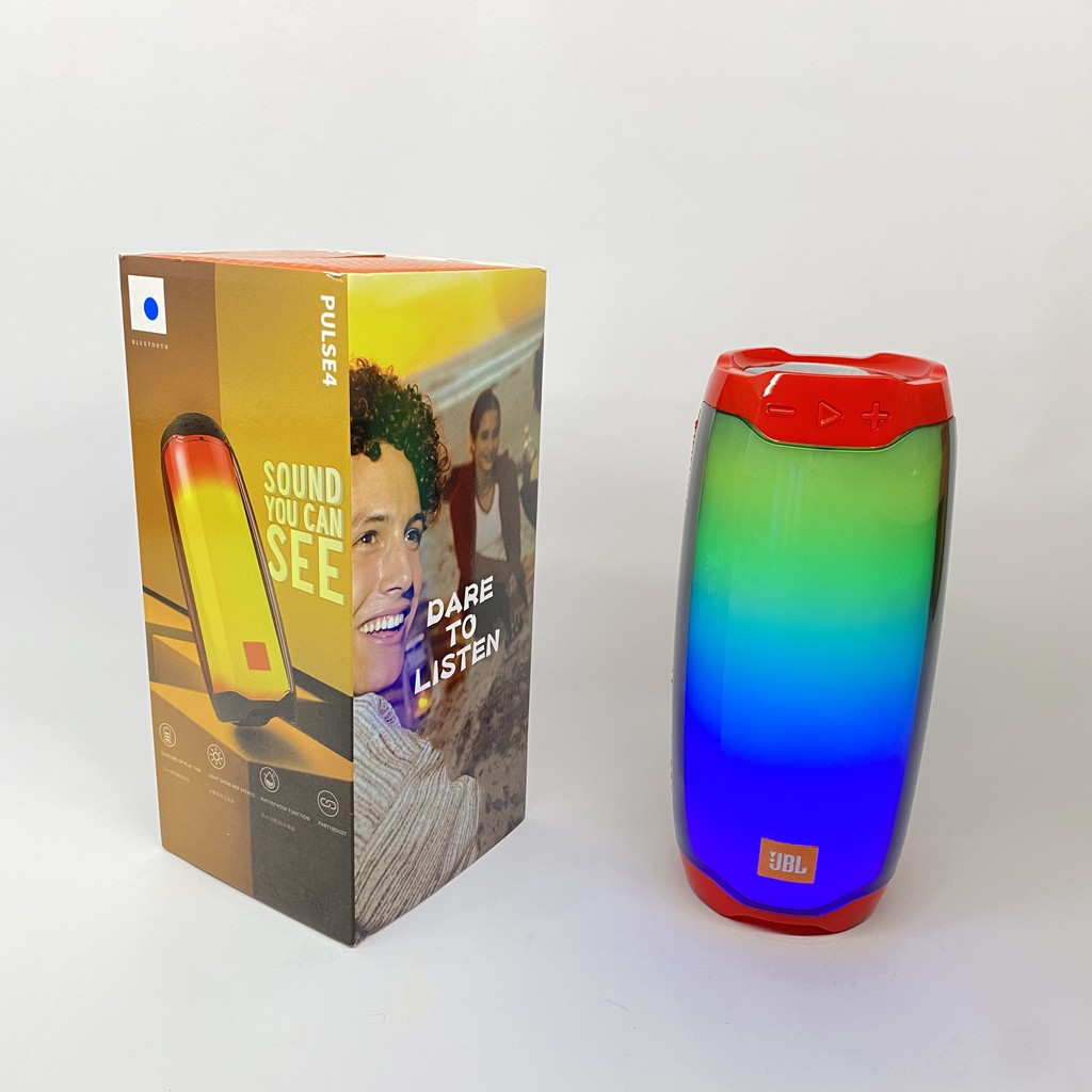 Loa bluetooth Pulse 4, siêu bass, đèn nháy theo nhạc. 3 màu: Đỏ - Đen - Xanh. Bảo hành 6 tháng lỗi 1 đổi 1