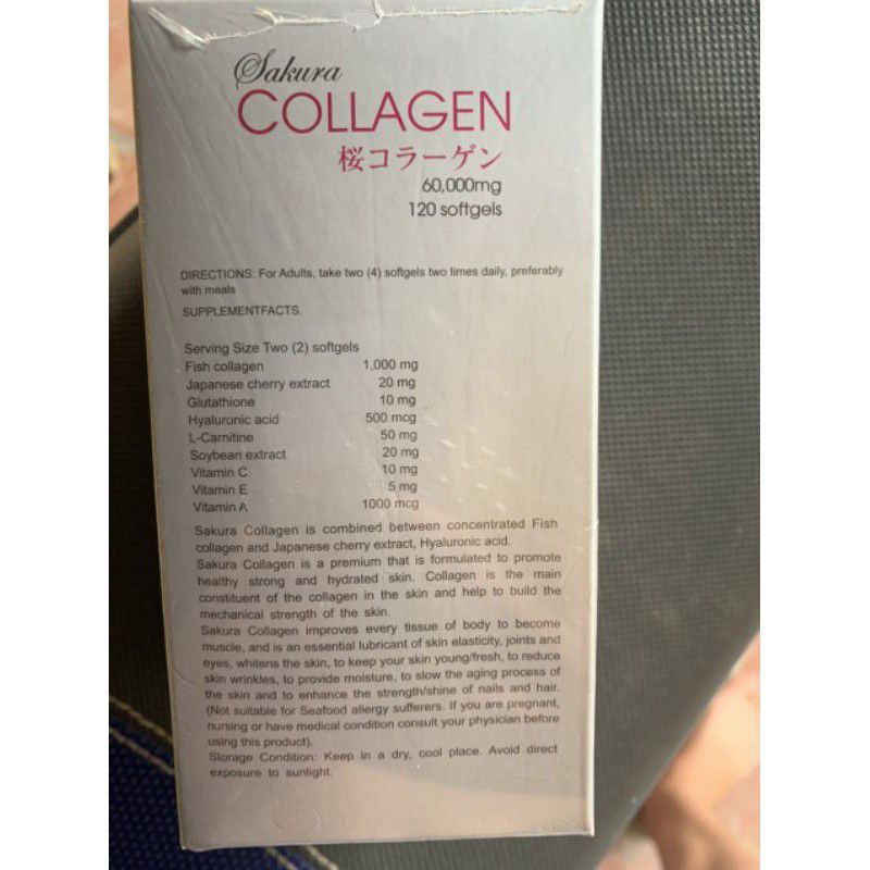 Viên uống collagen sakura Nhật Bản