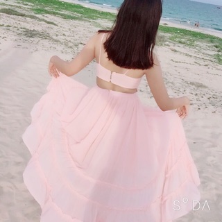 Đầm maxi đi biển