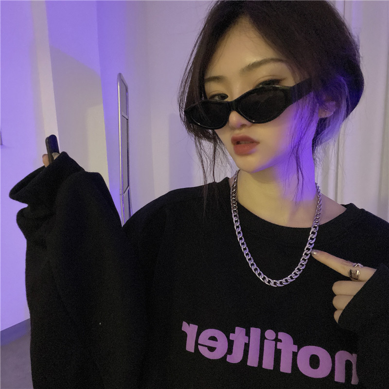 Dây Chuyền Thép Titan 19114 Phong Cách Harajuku Đường Phố Hàn Quốc Dễ Phối Đồ