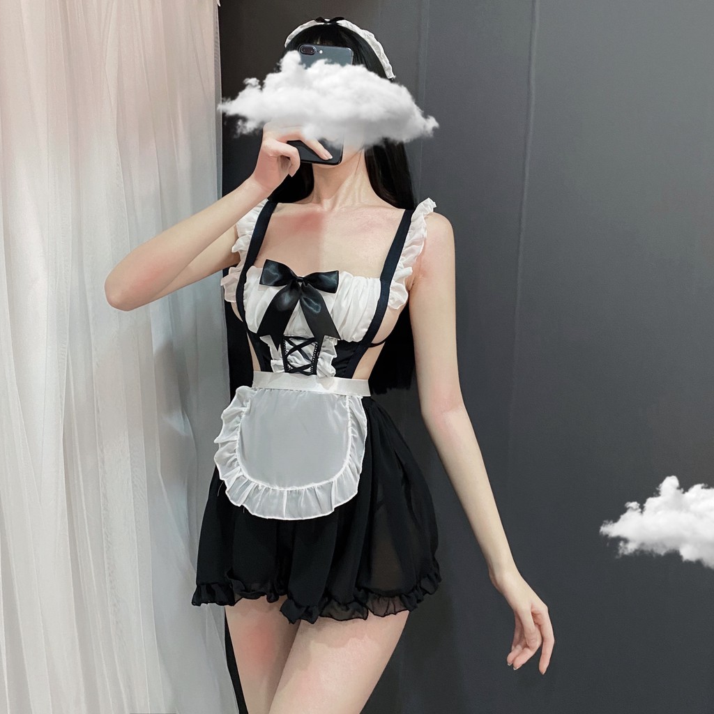 Cosplay hầu gái cos play phục vụ
