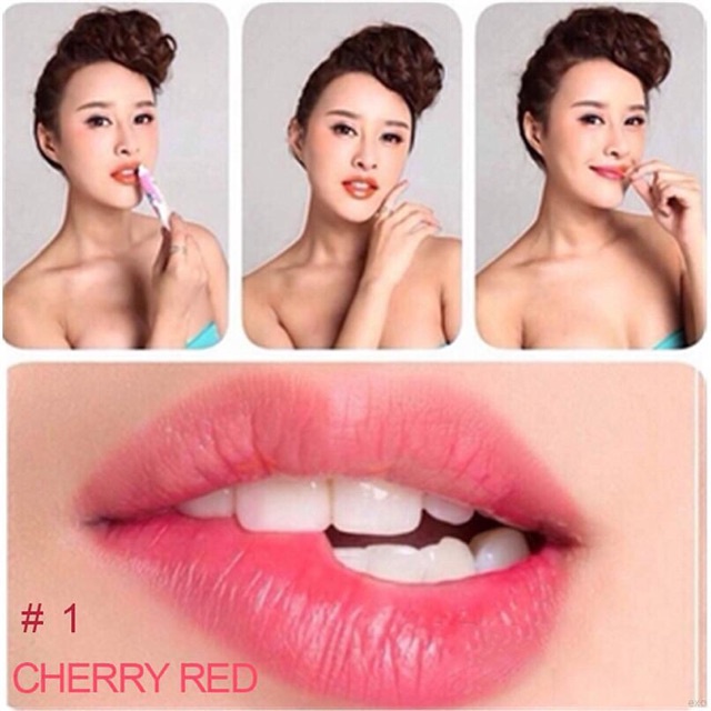 Son Xăm Hàn Quốc Dạng Lột Lâu Trôi Chống Nước Wow Romantic Bear Long lasting lip color L1651