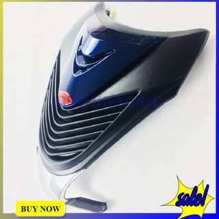 Mặt nạ xe Vision kiểu SH ý - màu xanh dương nền đen