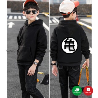Áo hoodie / Áo nỉ trẻ em WinBeen in hình Songoku Dragon Ball form rộng phong cách ulzzang