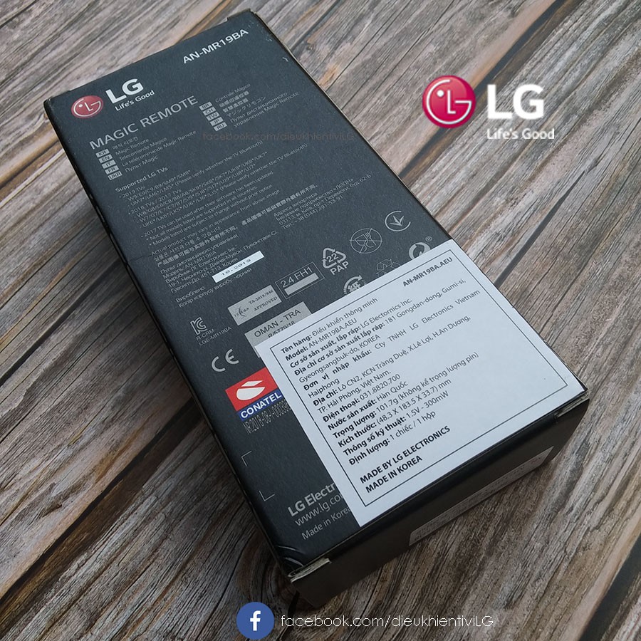 Điều khiển remote magic AN-MR19BA chính hãng made in Korea