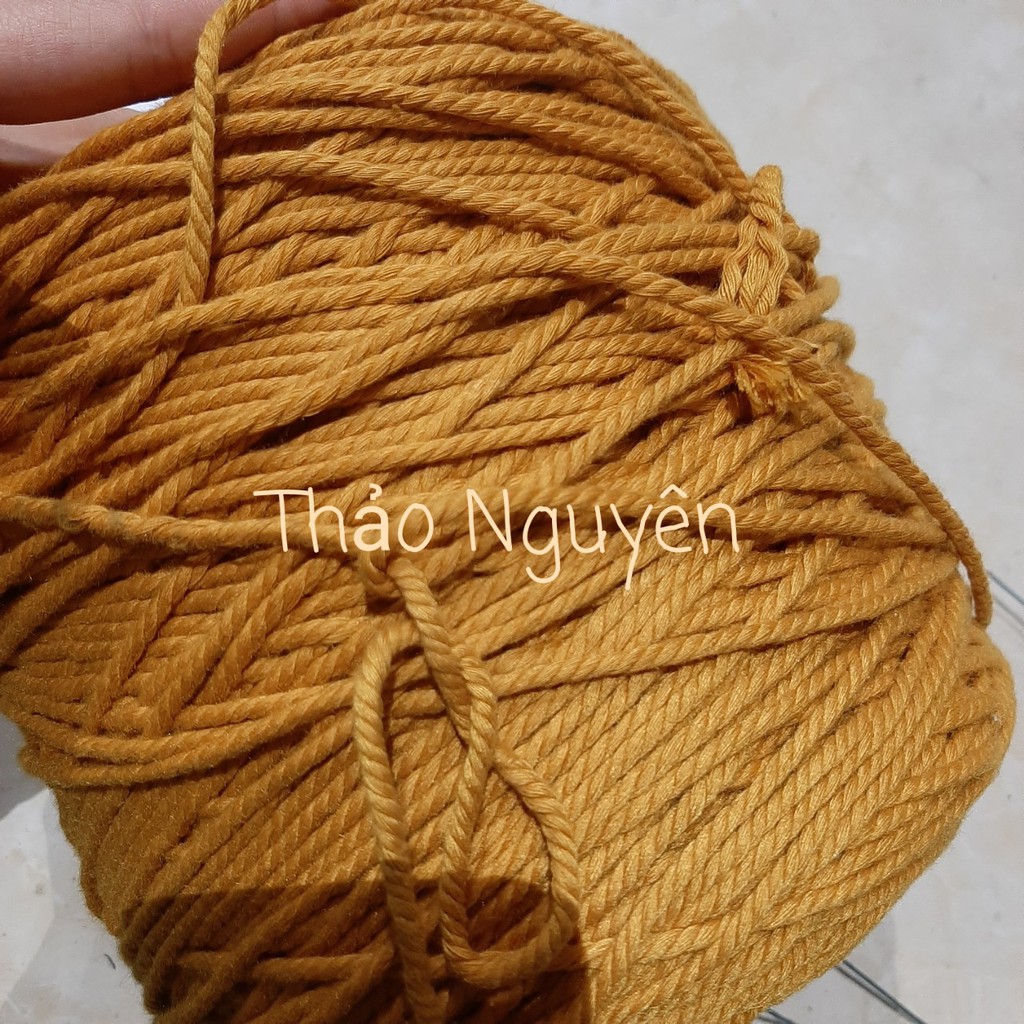 ( ảnh thật ) Dây thừng se macrame , dây cotton  size - 2mm.