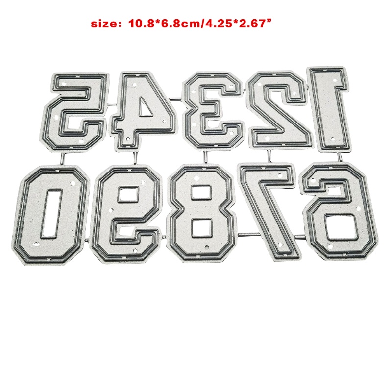 Khuôn Cắt Giấy Làm Từ Kim Loại Hình Số La Mã Trang Trí Scrapbook