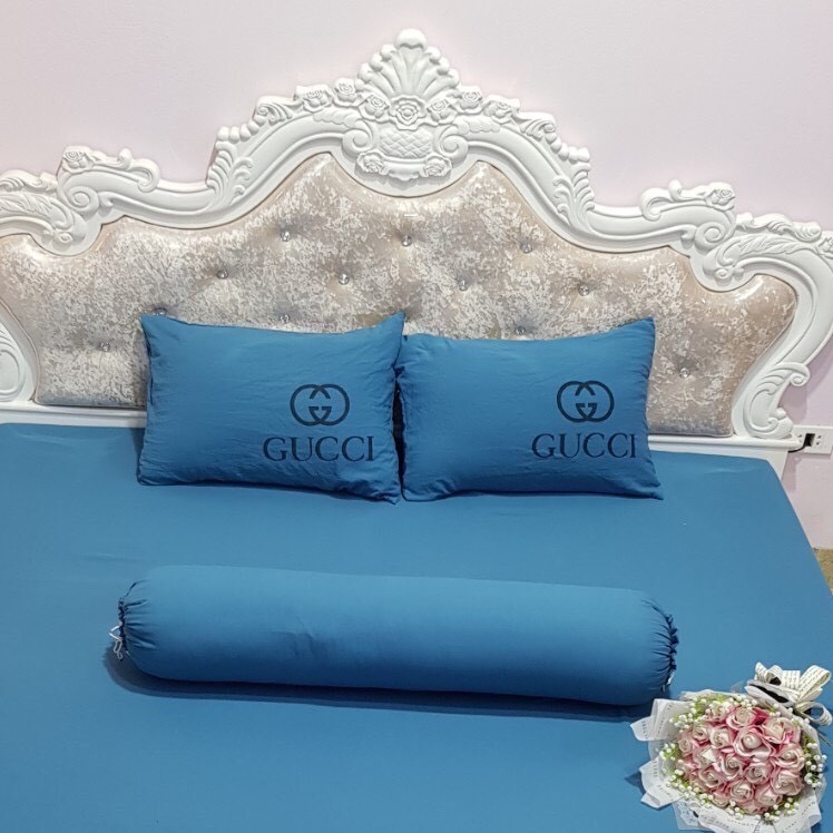 Vỏ Gối Nằm Cotton Đũi Mềm Mịn Mát Kích Thước 45x65cm (1 chiếc) - Nhiều Màu Sắc - Có In Hình Thương Hiệu